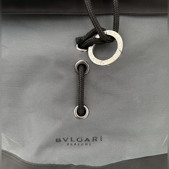 BVLGARI Travel bag duffle grey Large backpack - Picture 3 of 11